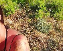 Real German Mature Couple Outdoor Peeing and Fuck on Holiday Trip near Beach