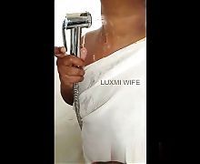 Saree Wet in Shower Video Call to Ex-lover