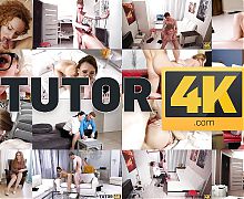 TUTOR4K. Student is angry for failed exams and decides to fuck teacher like a bitch